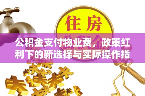 红塔公积金支付物业费，政策红利下的新选择与实际操作指南